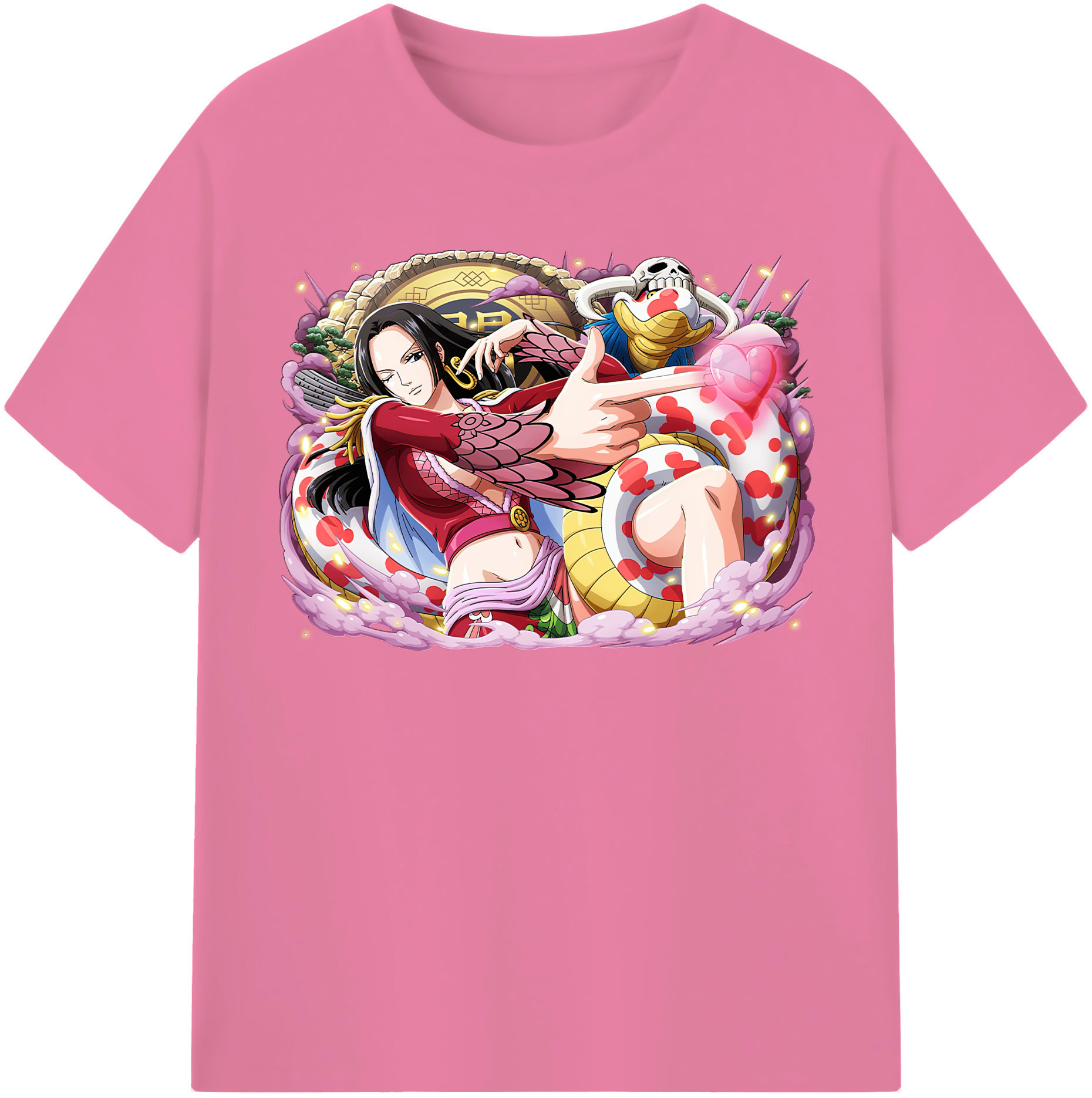 ワンピース ボア・ハンコック ONE PIECE Boa·Hancock 綿100％半袖Tシャツ（フロントプリント）